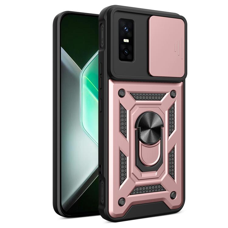 For Infinix GT 30 Pro Sliding Camera Cover Design TPU+PC Phone Case(Rose Gold) - free shipping - PMC TechLife - Order now!