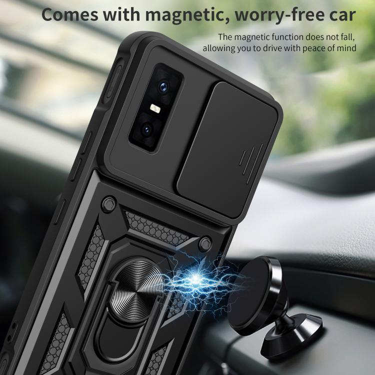 For Infinix GT 30 Pro Sliding Camera Cover Design TPU+PC Phone Case(Silver) - free shipping - PMC TechLife - Order now!