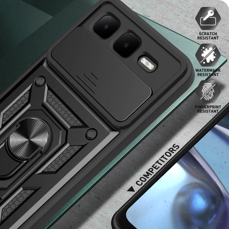 For Infinix Smart 10 Plus 4G Sliding Camera Cover Design TPU+PC Phone Case(Green) - free shipping - PMC TechLife - Order now!