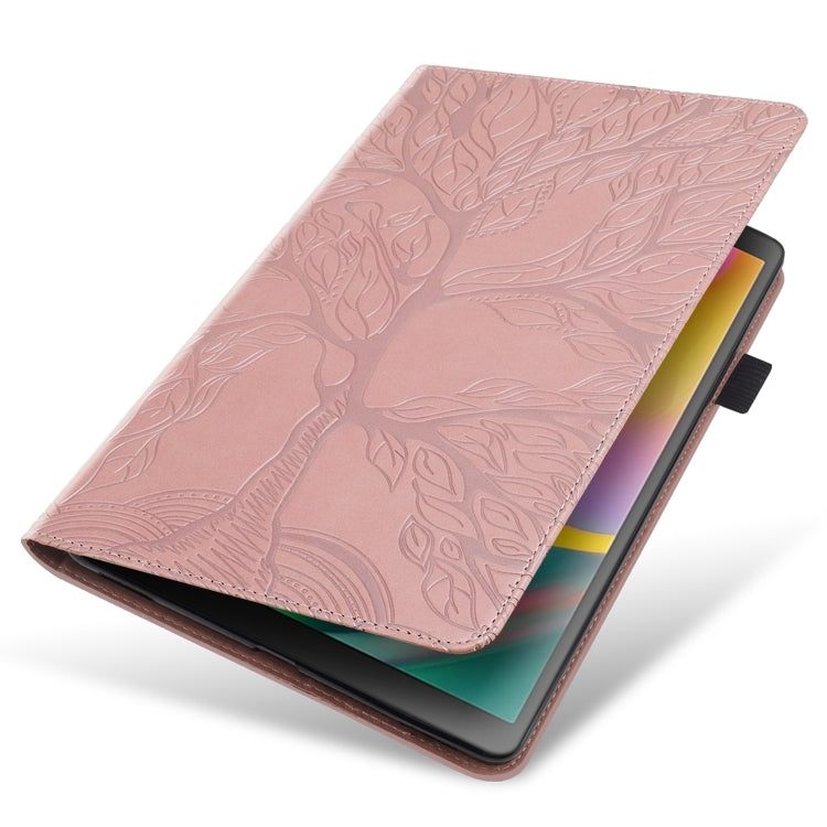 For Honor Pad X8a Tree Life Series Embossed Leather Tablet Case(Rose Gold) - Honor by PMC TechLife | Online Shopping South Africa | PMC TechLife | Buy Now Pay Later Mobicred