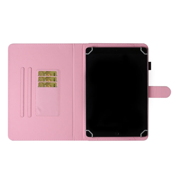 For 10 inch Universal Tablet PC Colored Drawing Pattern Horizontal Flip PU Leather Case with Holder & Card Slot(Sika Deer) - 10 - 11 inch by PMC TechLife | Online Shopping South Africa | PMC TechLife | Buy Now Pay Later Mobicred