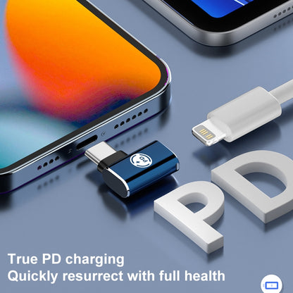 8 Pin to USB-C / Type-C Male Adapter Supports Charging & Data Transmission, Style:Side Bend - Converter & Adapter by PMC Jewellery | Online Shopping South Africa | PMC Jewellery | Buy Now Pay Later Mobicred