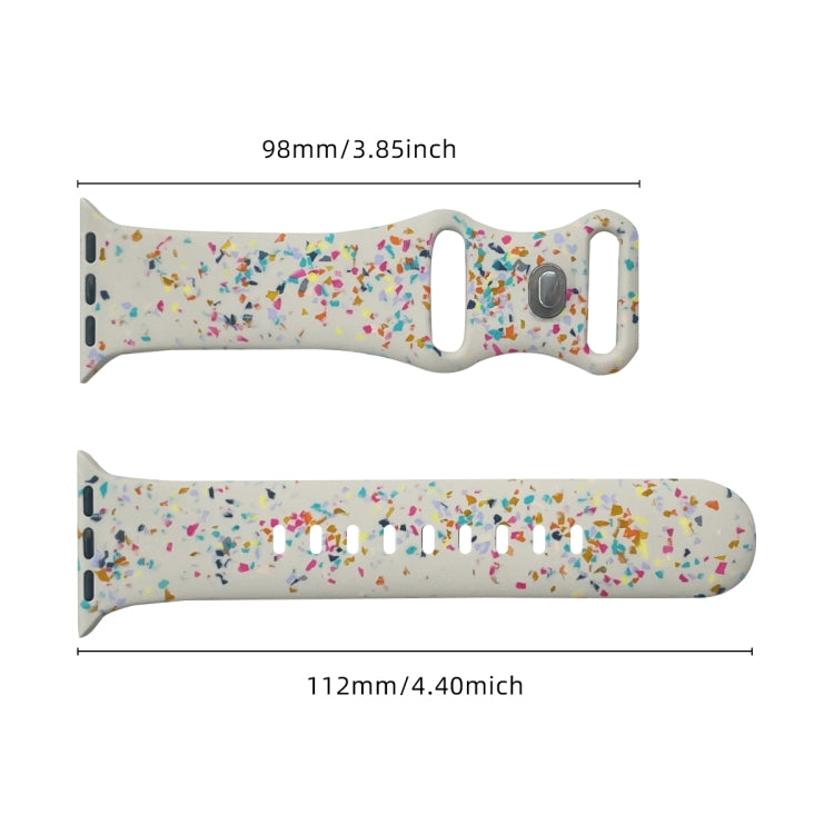 For Apple Watch Serie 5 44mm Floral Silicone Watch Band(Starlight) - free shipping - PMC TechLife - Order now!