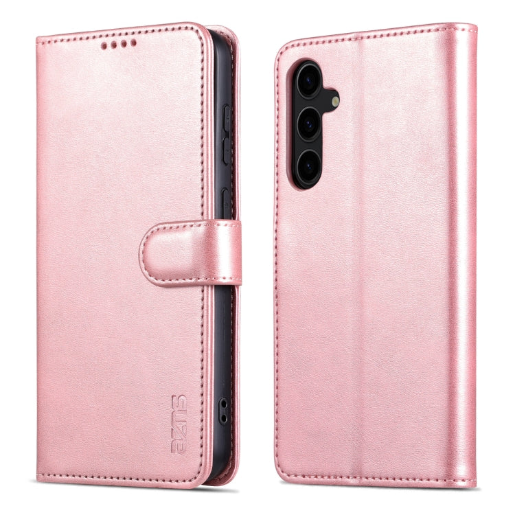 For Samsung Galaxy S24+ 5G AZNS Skin Feel Calf Texture Flip Leather Phone Case(Rose Gold) - Galaxy S24+ 5G Cases by AZNS | Online Shopping South Africa | PMC Jewellery | Buy Now Pay Later Mobicred