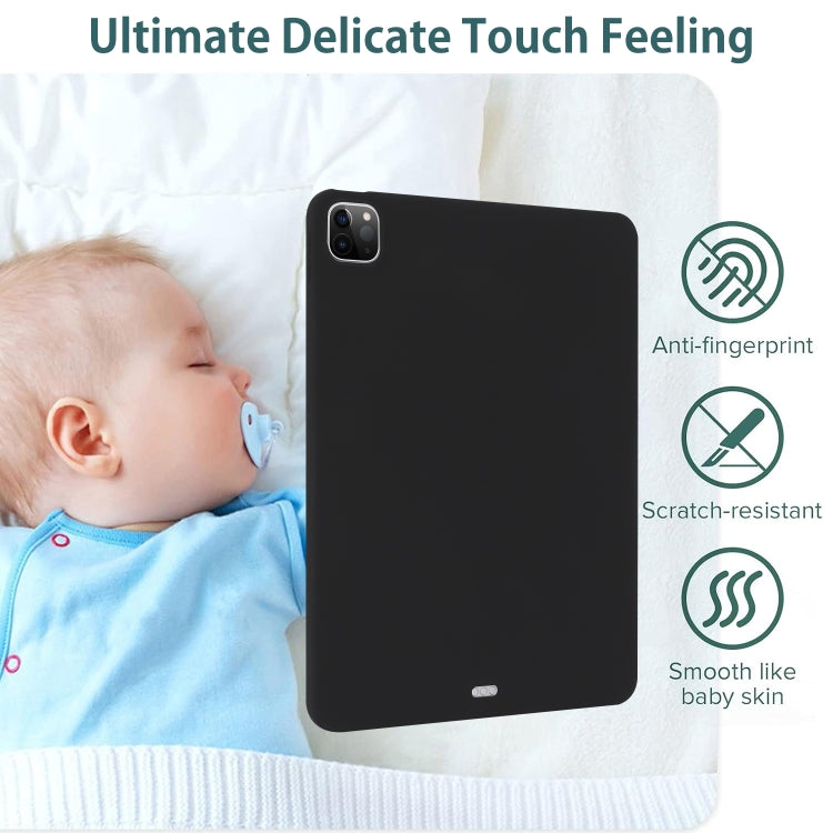For iPad Air 11 2024 / 2025 Oil Spray Skin-friendly TPU Tablet Case(Black) - iPad Air 11 2025 / 2024 Cases by PMC TechLife | Online Shopping South Africa | PMC TechLife | Buy Now Pay Later Mobicred