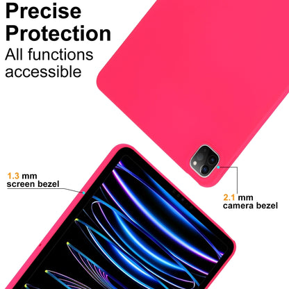 For iPad Air 11 2024 Oil Spray Skin-friendly TPU Tablet Case(Rose Red) - iPad Air 11 2024 Cases by PMC Jewellery | Online Shopping South Africa | PMC Jewellery | Buy Now Pay Later Mobicred