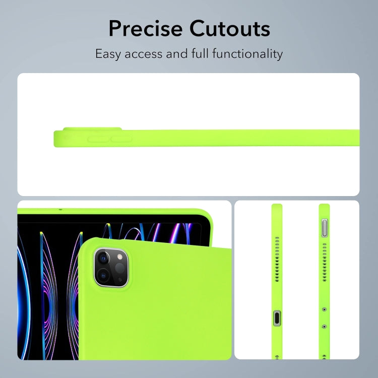 For iPad Air 11 2024 Oil Spray Skin-friendly TPU Tablet Case(Fluorescent Green) - iPad Air 11 2024 Cases by PMC Jewellery | Online Shopping South Africa | PMC Jewellery | Buy Now Pay Later Mobicred