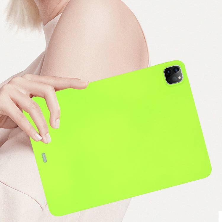 For iPad Pro 11 2024 Oil Spray Skin-friendly TPU Tablet Case(Fluorescent Green) - iPad Pro 11 2024 Cases by PMC Jewellery | Online Shopping South Africa | PMC Jewellery | Buy Now Pay Later Mobicred