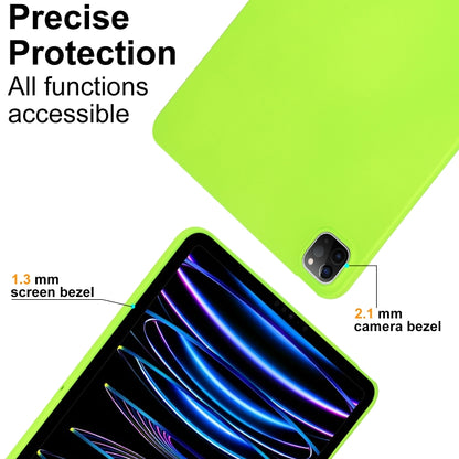 For iPad Pro 11 2024 Oil Spray Skin-friendly TPU Tablet Case(Fluorescent Green) - iPad Pro 11 2024 Cases by PMC Jewellery | Online Shopping South Africa | PMC Jewellery | Buy Now Pay Later Mobicred