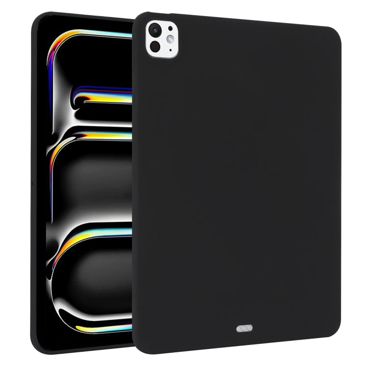 For iPad Pro 13 2024 Oil Spray Skin-friendly TPU Tablet Case(Black) - iPad Pro 13 2024 Cases by PMC Jewellery | Online Shopping South Africa | PMC Jewellery | Buy Now Pay Later Mobicred