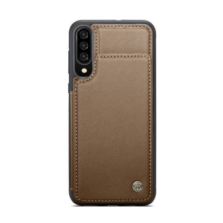 For Samsung Galaxy A30s/A50s/A50 CaseMe C22 Card Slots Holder RFID Anti-theft Phone Case(Brown) - Galaxy Phone Cases by CaseMe | Online Shopping South Africa | PMC Jewellery | Buy Now Pay Later Mobicred