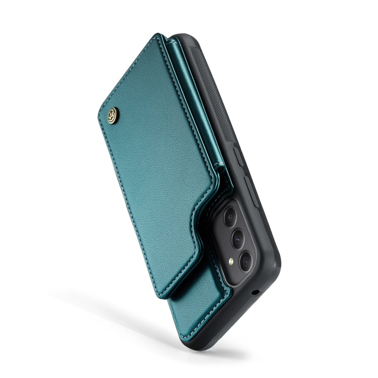 For Samsung Galaxy A34 5G CaseMe C22 Card Slots Holder RFID Anti-theft Phone Case(Blue Green) - Galaxy Phone Cases by CaseMe | Online Shopping South Africa | PMC Jewellery | Buy Now Pay Later Mobicred