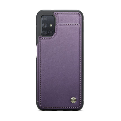 For Samsung Galaxy A51 4G CaseMe C22 Card Slots Holder RFID Anti-theft Phone Case(Purple) - Galaxy Phone Cases by CaseMe | Online Shopping South Africa | PMC Jewellery | Buy Now Pay Later Mobicred