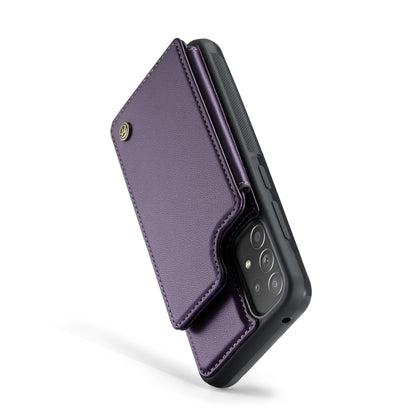 For Samsung Galaxy A52 4G/5G/A52s 5G CaseMe C22 Card Slots Holder RFID Anti-theft Phone Case(Purple) - Galaxy Phone Cases by CaseMe | Online Shopping South Africa | PMC Jewellery | Buy Now Pay Later Mobicred