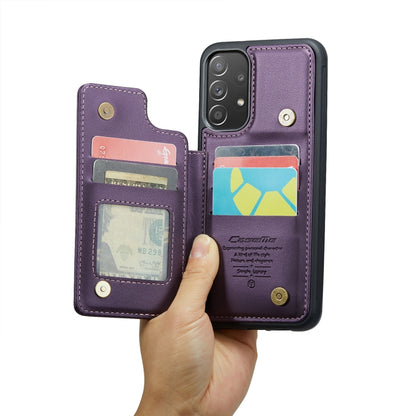 For Samsung Galaxy A52 4G/5G/A52s 5G CaseMe C22 Card Slots Holder RFID Anti-theft Phone Case(Purple) - Galaxy Phone Cases by CaseMe | Online Shopping South Africa | PMC Jewellery | Buy Now Pay Later Mobicred