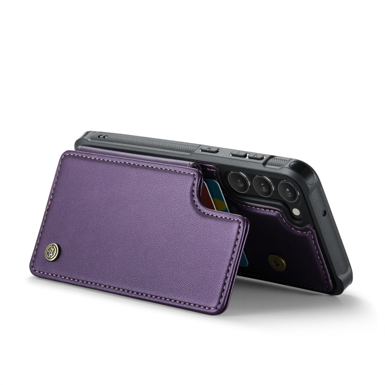 For Samsung Galaxy S23 5G CaseMe C22 Card Slots Holder RFID Anti-theft Phone Case(Purple) - Galaxy S23 5G Cases by CaseMe | Online Shopping South Africa | PMC Jewellery | Buy Now Pay Later Mobicred