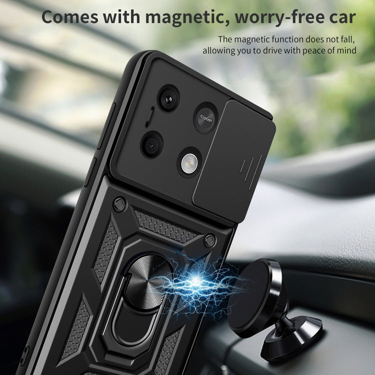 For Xiaomi Redmi Note 13 5G Sliding Camera Cover Design TPU Hybrid PC Phone Case(Red) - Xiaomi Cases by PMC TechLife | Online Shopping South Africa | PMC TechLife | Buy Now Pay Later Mobicred