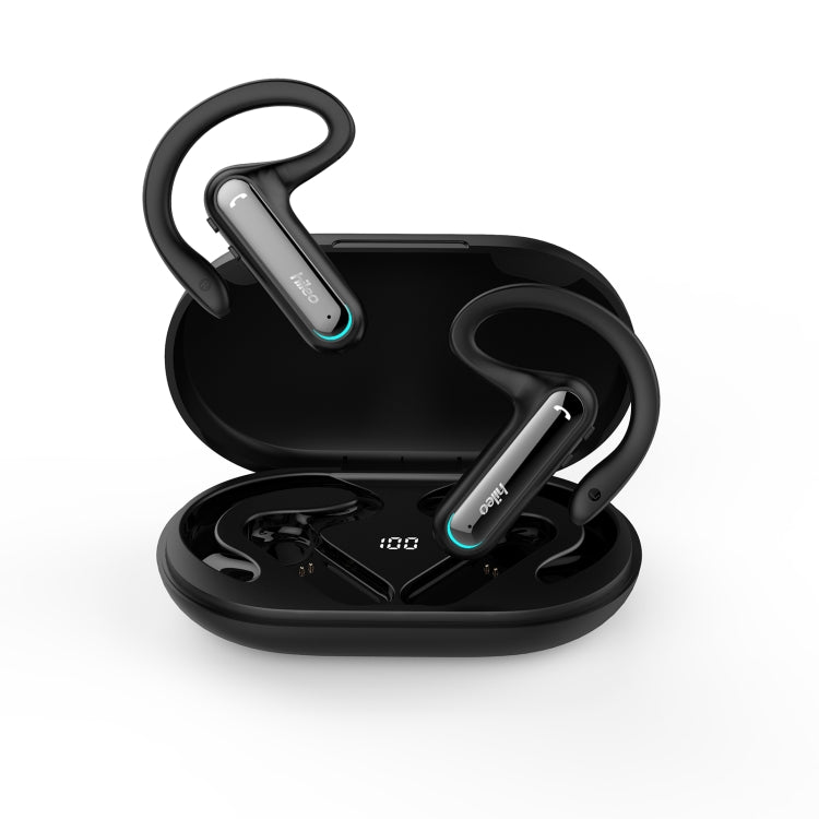 Hileo Hi90 TWS Wireless Bluetooth IPX4 Waterproof Earphone(Black) - Sport Earphone by Hileo | Online Shopping South Africa | PMC Jewellery | Buy Now Pay Later Mobicred