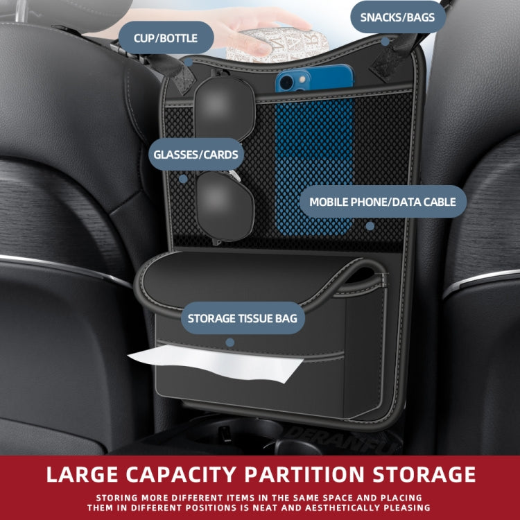 3054 Napa Texture Leather Car Center Console Storage Bag(Grey) - Stowing Tidying by PMC TechLife | Online Shopping South Africa | PMC TechLife | Buy Now Pay Later Mobicred