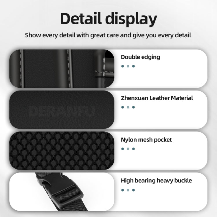 3054 Napa Texture Leather Car Center Console Storage Bag(Grey) - Stowing Tidying by PMC TechLife | Online Shopping South Africa | PMC TechLife | Buy Now Pay Later Mobicred