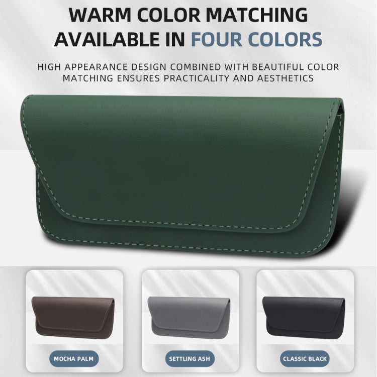 3064 Napa Texture Leather Car Glasses Storage Bag(Black) - Sunglasses & Glasses Clips by PMC TechLife | Online Shopping South Africa | PMC TechLife | Buy Now Pay Later Mobicred