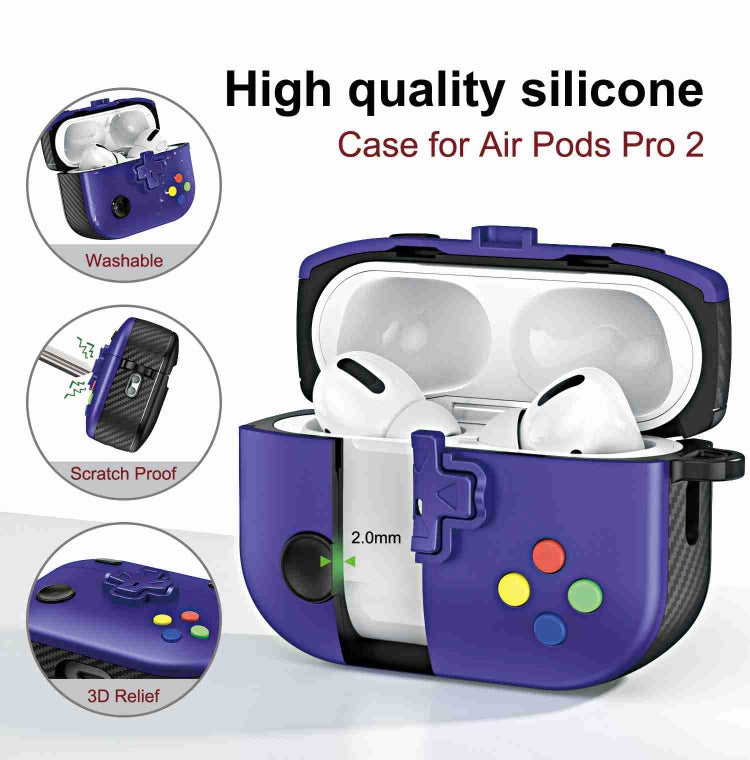 For AirPods Pro Game Console Shape Wireless Earphones Protective Case(Green) - For AirPods Pro by PMC Jewellery | Online Shopping South Africa | PMC Jewellery | Buy Now Pay Later Mobicred