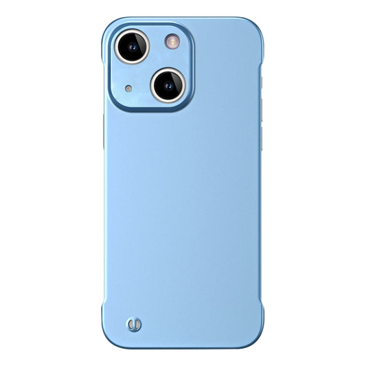 For iPhone 13 Frameless Metallic Paint Hybrid PC Phone Case(Sierra Blue) - iPhone 13 Cases by PMC Jewellery | Online Shopping South Africa | PMC Jewellery | Buy Now Pay Later Mobicred