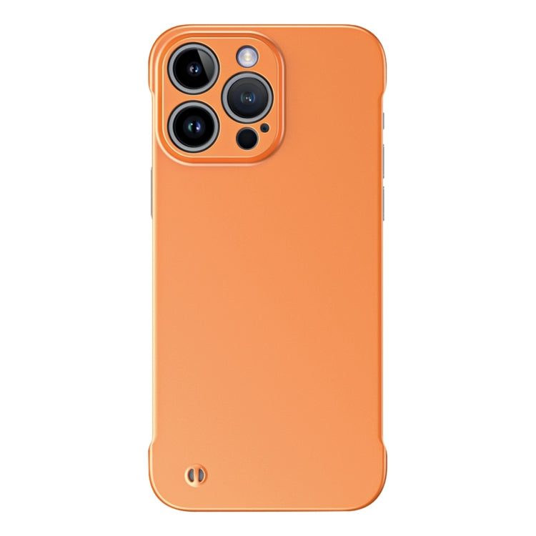 For iPhone 11 Pro Frameless Metallic Paint Hybrid PC Phone Case(Orange) - iPhone 11 Pro Cases by PMC Jewellery | Online Shopping South Africa | PMC Jewellery | Buy Now Pay Later Mobicred