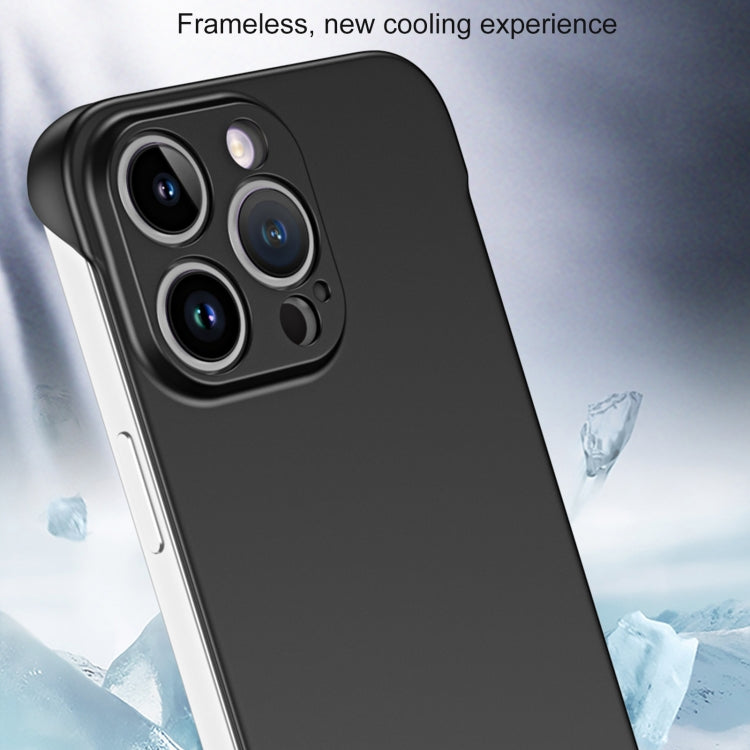 For iPhone 15 Pro Max Frameless Metallic Paint Hybrid PC Phone Case(Space Silver) - iPhone 15 Pro Max Cases by PMC TechLife | Online Shopping South Africa | PMC TechLife