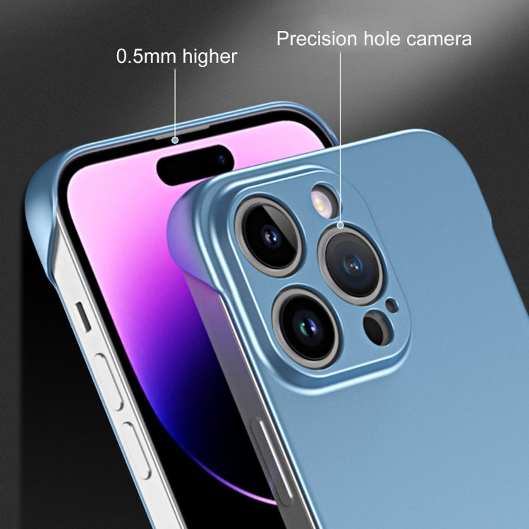 For iPhone 13 Pro Frameless Metallic Paint Hybrid PC Phone Case(Green) - free shipping - PMC Jewellery - Order now!