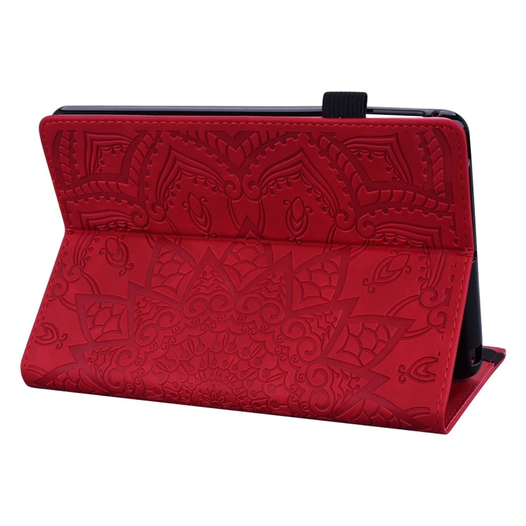 For Samsung Galaxy Tab S9 FE Calf Texture Embossed Leather Tablet Case(Red) - Galaxy Tab S9 FE by PMC Jewellery | Online Shopping South Africa | PMC Jewellery | Buy Now Pay Later Mobicred