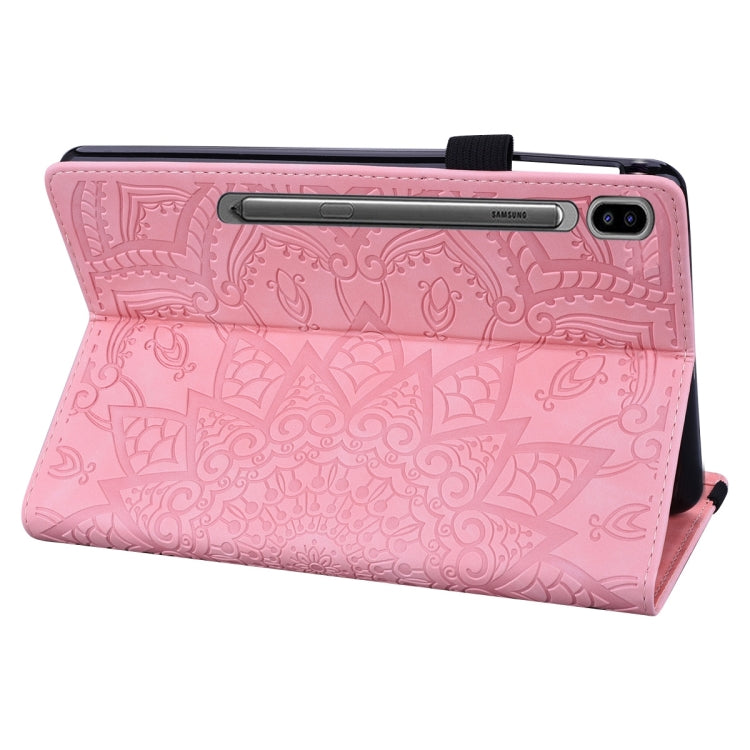 For Samsung Galaxy Tab S9 Ultra Calf Texture Embossed Leather Tablet Case(Pink) - Galaxy Tab S9 Ultra Cases by PMC Jewellery | Online Shopping South Africa | PMC Jewellery | Buy Now Pay Later Mobicred