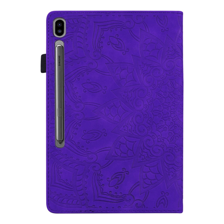 For Samsung Galaxy Tab S9 Ultra Calf Texture Embossed Leather Tablet Case(Purple) - Galaxy Tab S9 Ultra Cases by PMC Jewellery | Online Shopping South Africa | PMC Jewellery | Buy Now Pay Later Mobicred