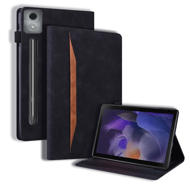 For Lenovo Xiaoxin Pad Pro 12.7 Splicing Shockproof Leather Tablet Case(Black) - Lenovo by PMC TechLife | Online Shopping South Africa | PMC TechLife | Buy Now Pay Later Mobicred