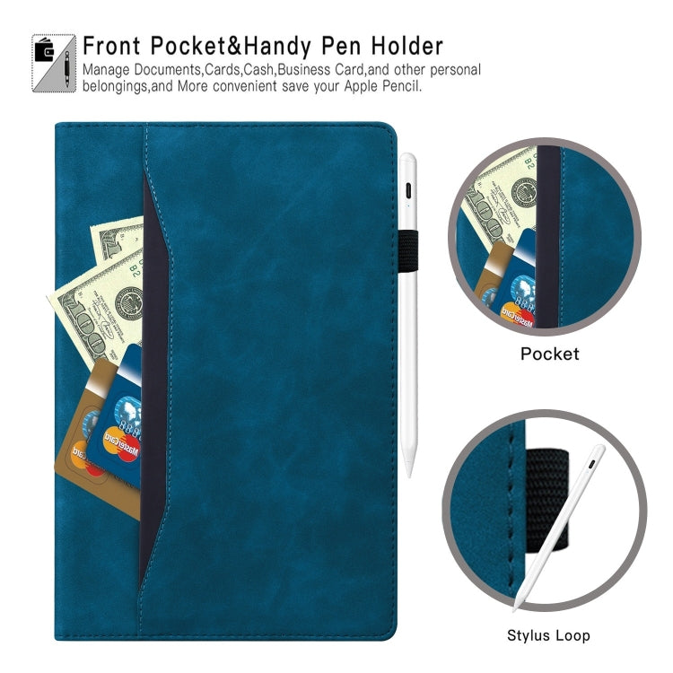 For Lenovo Xiaoxin Pad Pro 12.7 Splicing Shockproof Leather Tablet Case(Blue) - Lenovo by PMC TechLife | Online Shopping South Africa | PMC TechLife | Buy Now Pay Later Mobicred