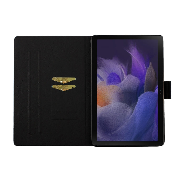 For Samsung Galaxy Tab A9+ Flower Pattern Horizontal Flip PU Tablet Case with Sleep / Wake-up Function(Small Daisies) - Galaxy Tab A9+ by PMC TechLife | Online Shopping South Africa | PMC TechLife