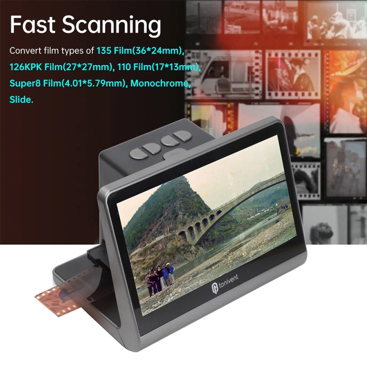 Tonivent TON172 22 Mega Pixels 7 inch HD Screen Film Scanner(US Plug) - free shipping - PMC TechLife - Order now!