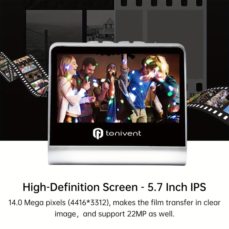 Tonivent TON170 22 Mega Pixels 5 inch HD Screen Film Scanner(US Plug) - Portable Scanner by PMC TechLife | Online Shopping South Africa | PMC TechLife | Buy Now Pay Later Mobicred