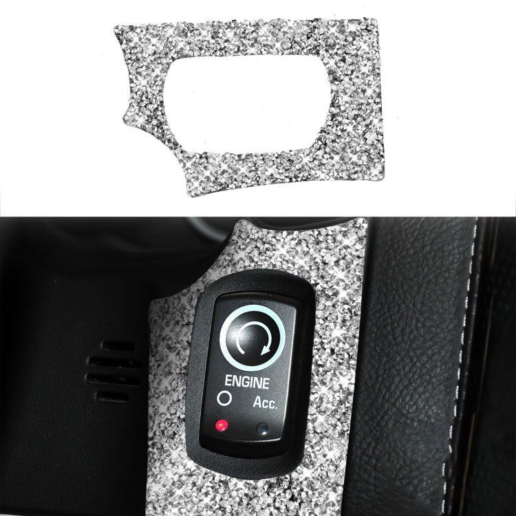 For Chevrolet Corvette C6 2005-2013 Ignition Switch Panel Diamond Decorative Sticker, Left Drive - Car Interior Mouldings by PMC TechLife | Online Shopping South Africa | PMC TechLife | Buy Now Pay Later Mobicred