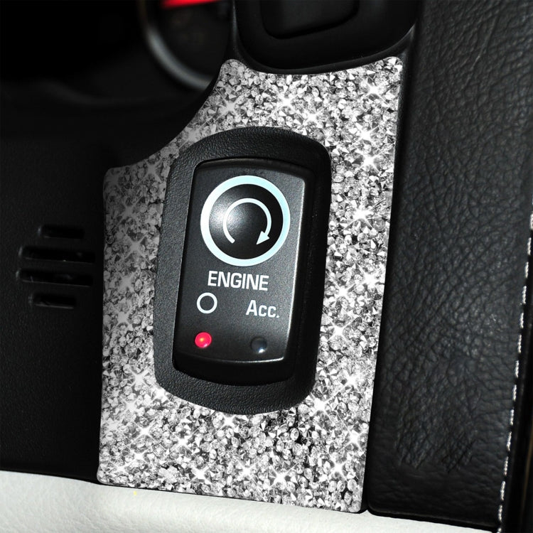 For Chevrolet Corvette C6 2005-2013 Ignition Switch Panel Diamond Decorative Sticker, Left Drive - Car Interior Mouldings by PMC TechLife | Online Shopping South Africa | PMC TechLife | Buy Now Pay Later Mobicred