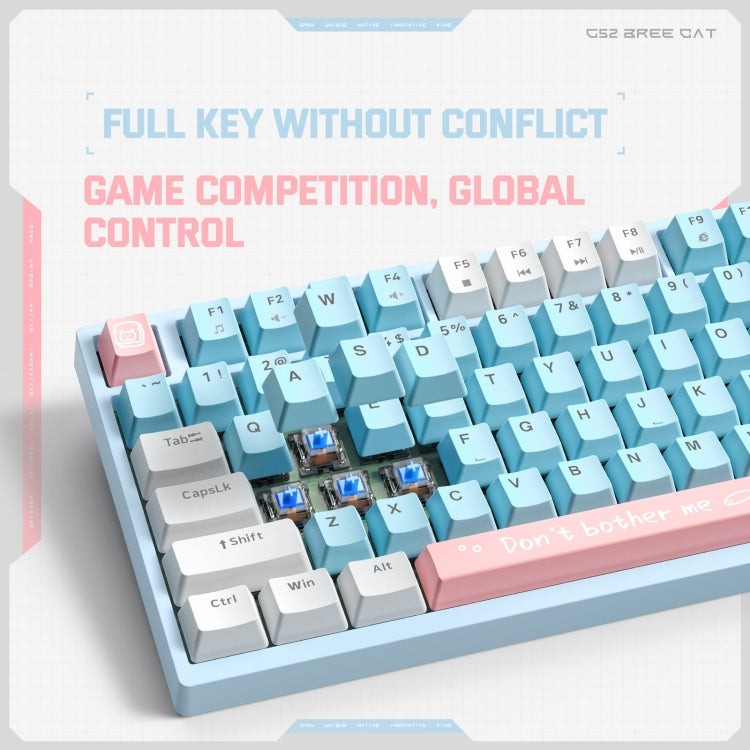 ONIKUMA G52 82 Keys RGB Lighting Wired Mechanical Keyboard, Type:Blue Switch(White) - Wired Keyboard by ONIKUMA | Online Shopping South Africa | PMC Jewellery | Buy Now Pay Later Mobicred