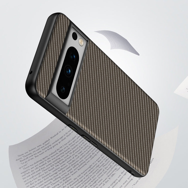 For Google Pixel 9 Pro Ultra-thin Carbon Fiber Texture Printing Phone Case(Black Blue) - Google Cases by PMC TechLife | Online Shopping South Africa | PMC TechLife | Buy Now Pay Later Mobicred