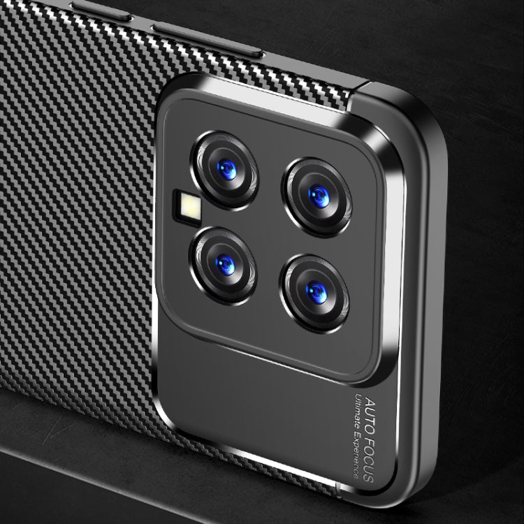 For Xiaomi 14 Carbon Fiber Texture Shockproof TPU Phone Case(Black) - Xiaomi Cases by PMC TechLife | Online Shopping South Africa | PMC TechLife