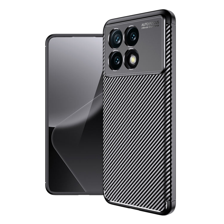 For Xiaomi Redmi K70 Pro Carbon Fiber Texture Shockproof TPU Phone Case(Black) - K70 Pro Cases by PMC Jewellery | Online Shopping South Africa | PMC Jewellery | Buy Now Pay Later Mobicred