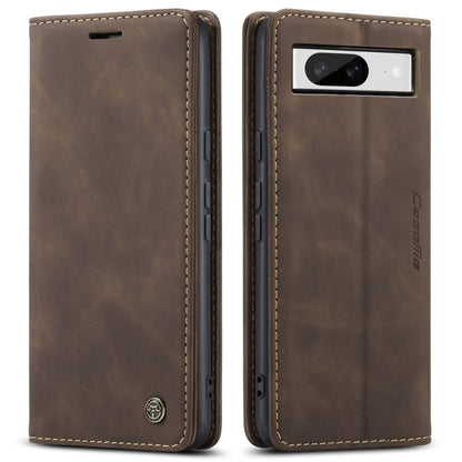 For Google Pixel 8 CaseMe 013 Multifunctional Horizontal Flip Leather Phone Case(Coffee) - Google Cases by CaseMe | Online Shopping South Africa | PMC Jewellery | Buy Now Pay Later Mobicred