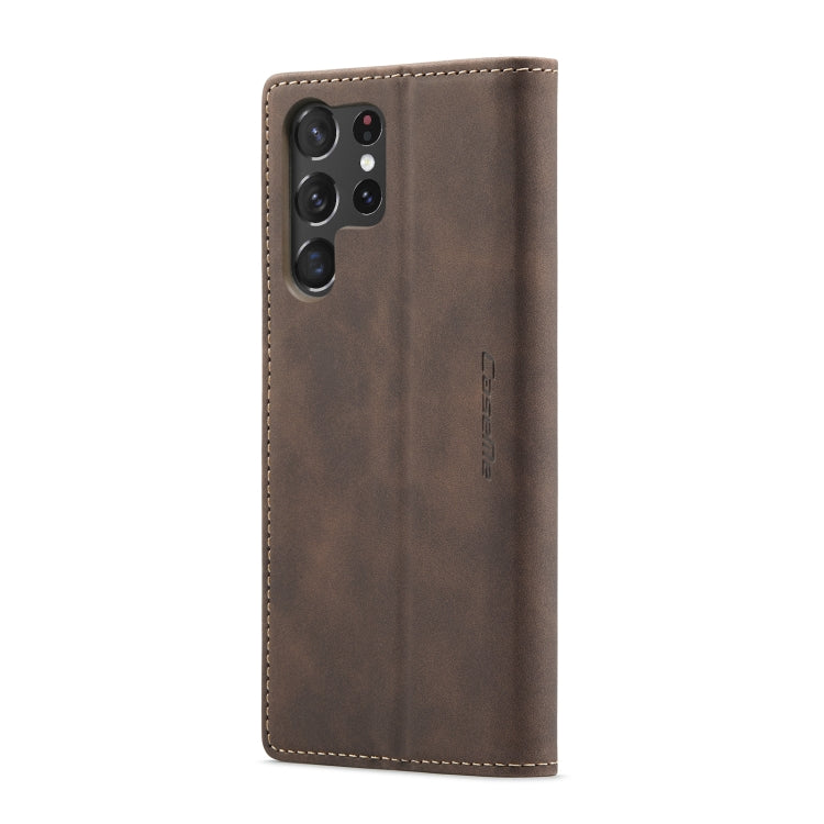 ForSamsung Galaxy S24 Ultra 5G CaseMe 013 Multifunctional Horizontal Flip Leather Phone Case(Coffee) - Galaxy S24 Ultra 5G Cases by CaseMe | Online Shopping South Africa | PMC Jewellery