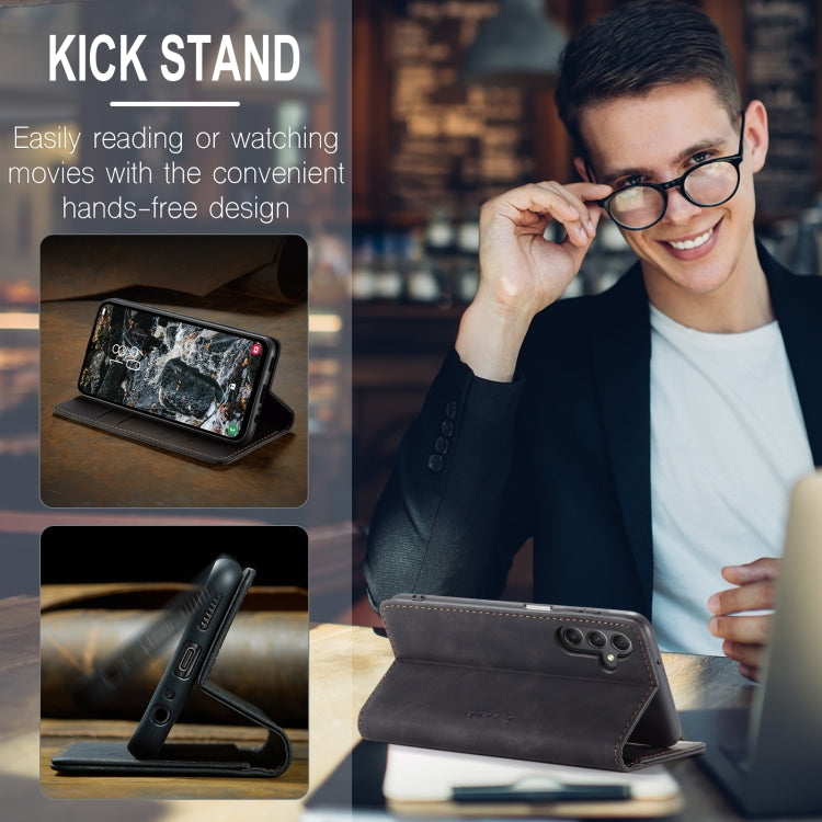 For Samsung Galaxy A25 5G CaseMe 013 Multifunctional Horizontal Flip Leather Phone Case(Black) - free shipping - PMC Jewellery - Order now!
