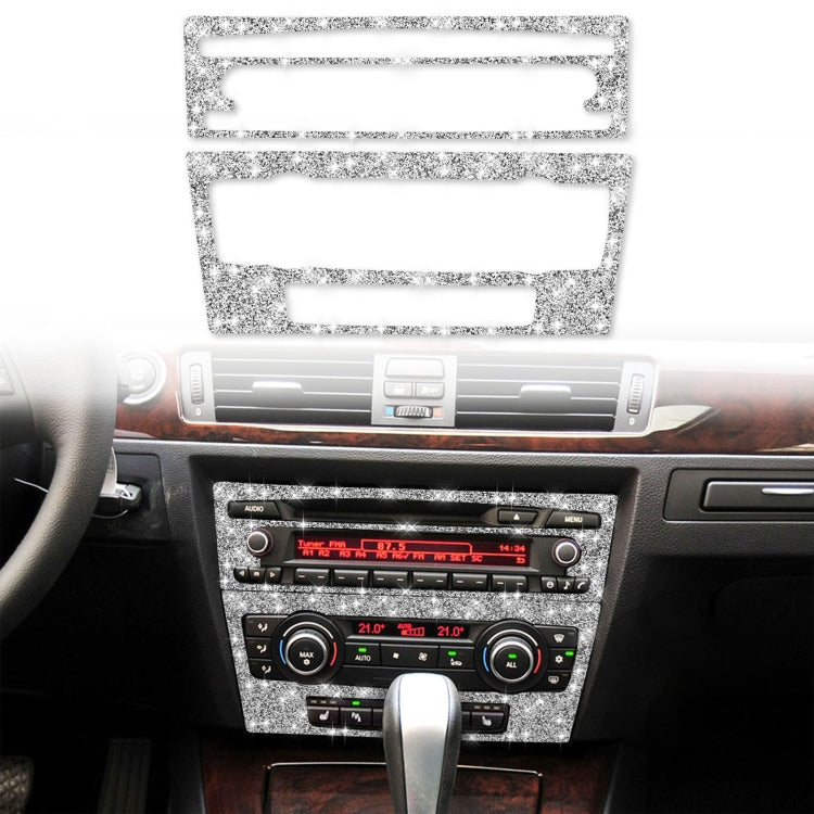 For BMW 3 Series E90 / E92 2005-2012 Car Aircondition CD Control Panel Basic Diamond Decorative Sticker - Car Interior Mouldings by PMC TechLife | Online Shopping South Africa | PMC TechLife | Buy Now Pay Later Mobicred