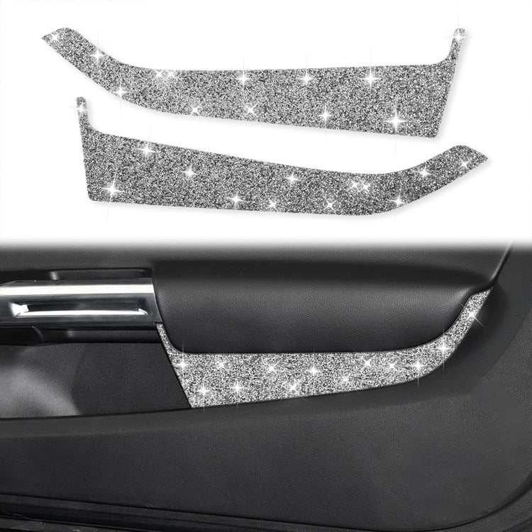 For Ford Mustang 2015-2020 Car Front Door Panel Diamond Decoration Sticker, Left and Right Drive - Car Interior Mouldings by PMC Jewellery | Online Shopping South Africa | PMC Jewellery | Buy Now Pay Later Mobicred