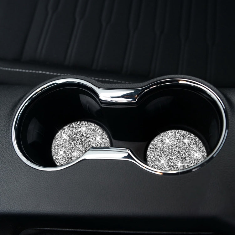 For Ford Mustang 2015-2020 Car Water Cup Holder Base Diamond Decoration Sticker, Left and Right Drive - Car Interior Mouldings by PMC TechLife | Online Shopping South Africa | PMC TechLife | Buy Now Pay Later Mobicred